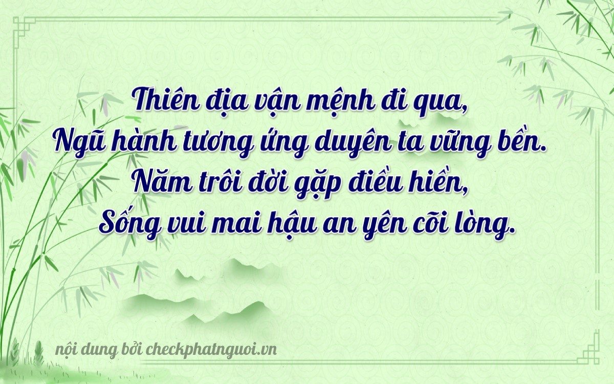 Bài thơ ý nghĩa cho <b>biển số 15A-46909</b> tại website checkphatnguoi.vn