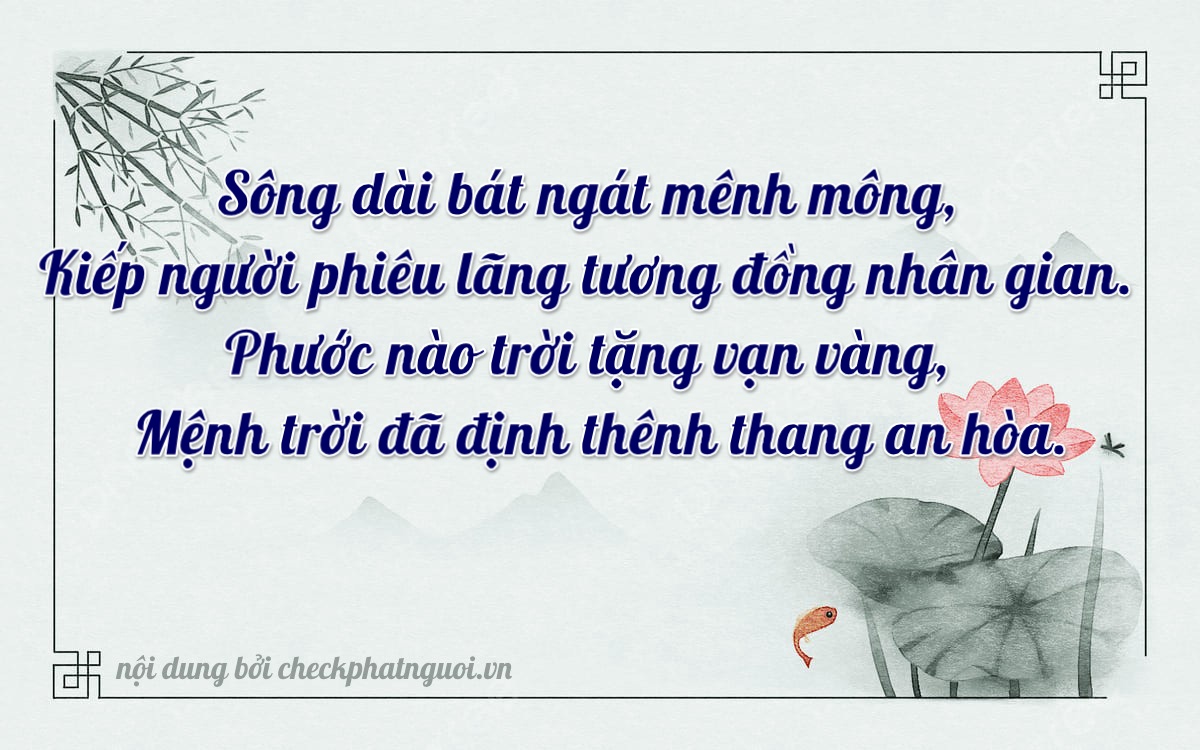Bài thơ ý nghĩa cho <b>biển số 15A-48424</b> tại website checkphatnguoi.vn