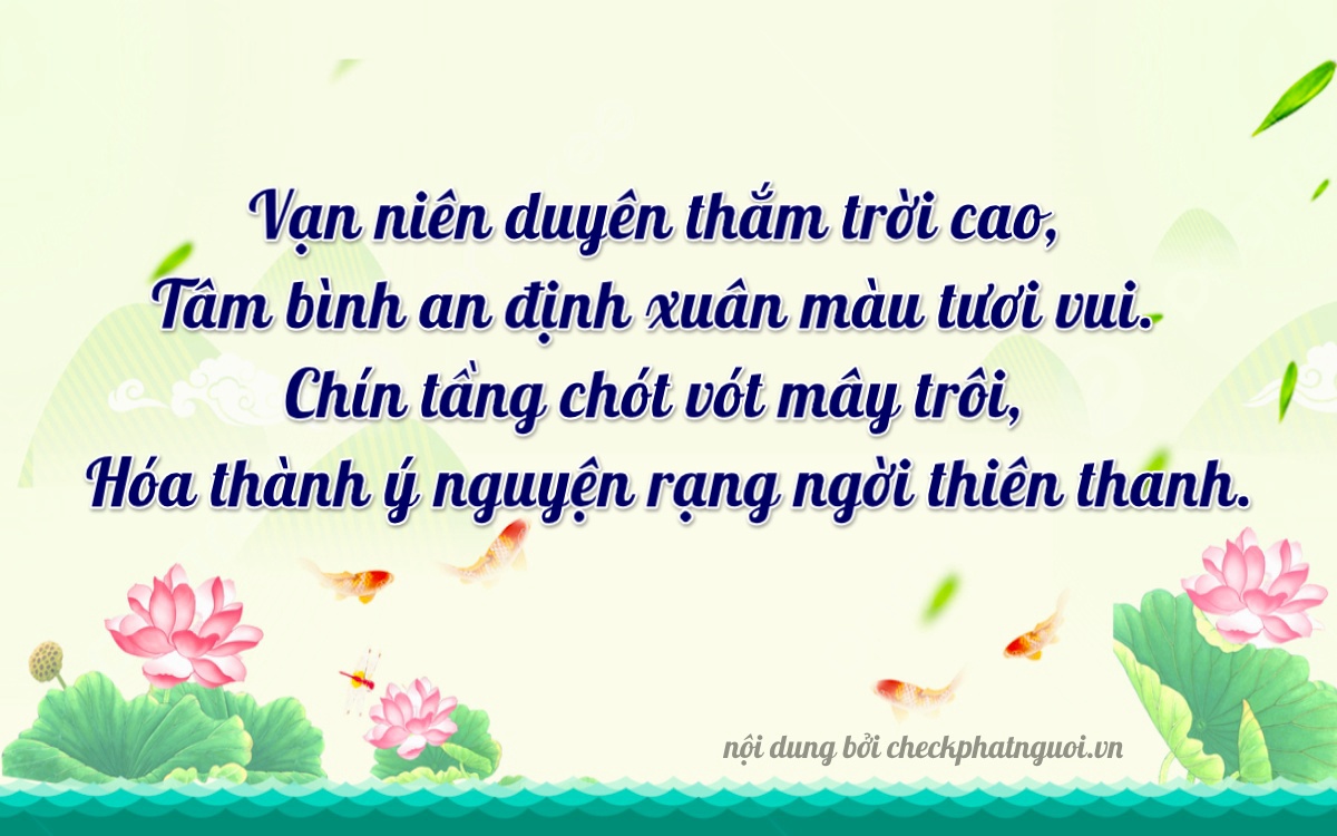 Bài thơ ý nghĩa cho <b>biển số 15A-48936</b> tại website checkphatnguoi.vn