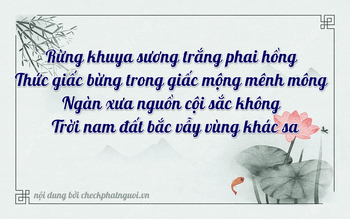 Bài thơ ý nghĩa cho <b>biển số 15A-49294</b> tại website checkphatnguoi.vn