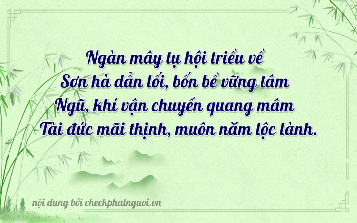 Bài thơ ý nghĩa cho <b>biển số 15A-49735</b> tại website checkphatnguoi.vn