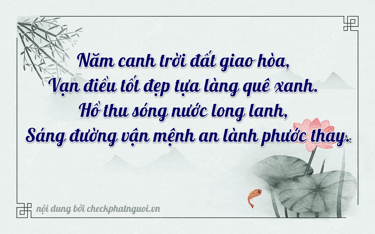 Bài thơ ý nghĩa cho <b>biển số 15A-50268</b> tại website checkphatnguoi.vn