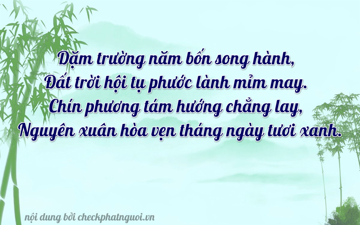 Bài thơ ý nghĩa cho <b>biển số 15A-50498</b> tại website checkphatnguoi.vn