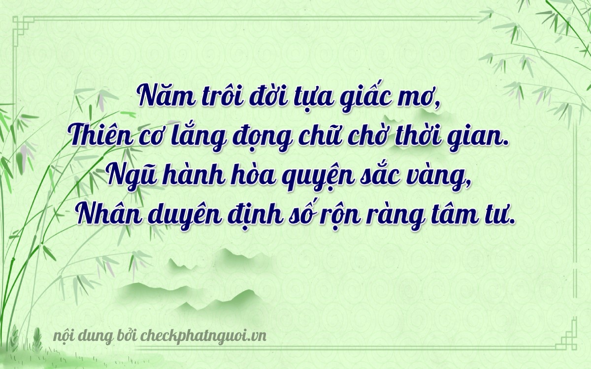Bài thơ ý nghĩa cho <b>biển số 15A-50741</b> tại website checkphatnguoi.vn