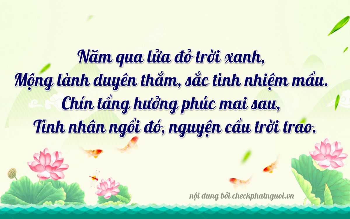 Bài thơ ý nghĩa cho <b>biển số 15A-51816</b> tại website checkphatnguoi.vn