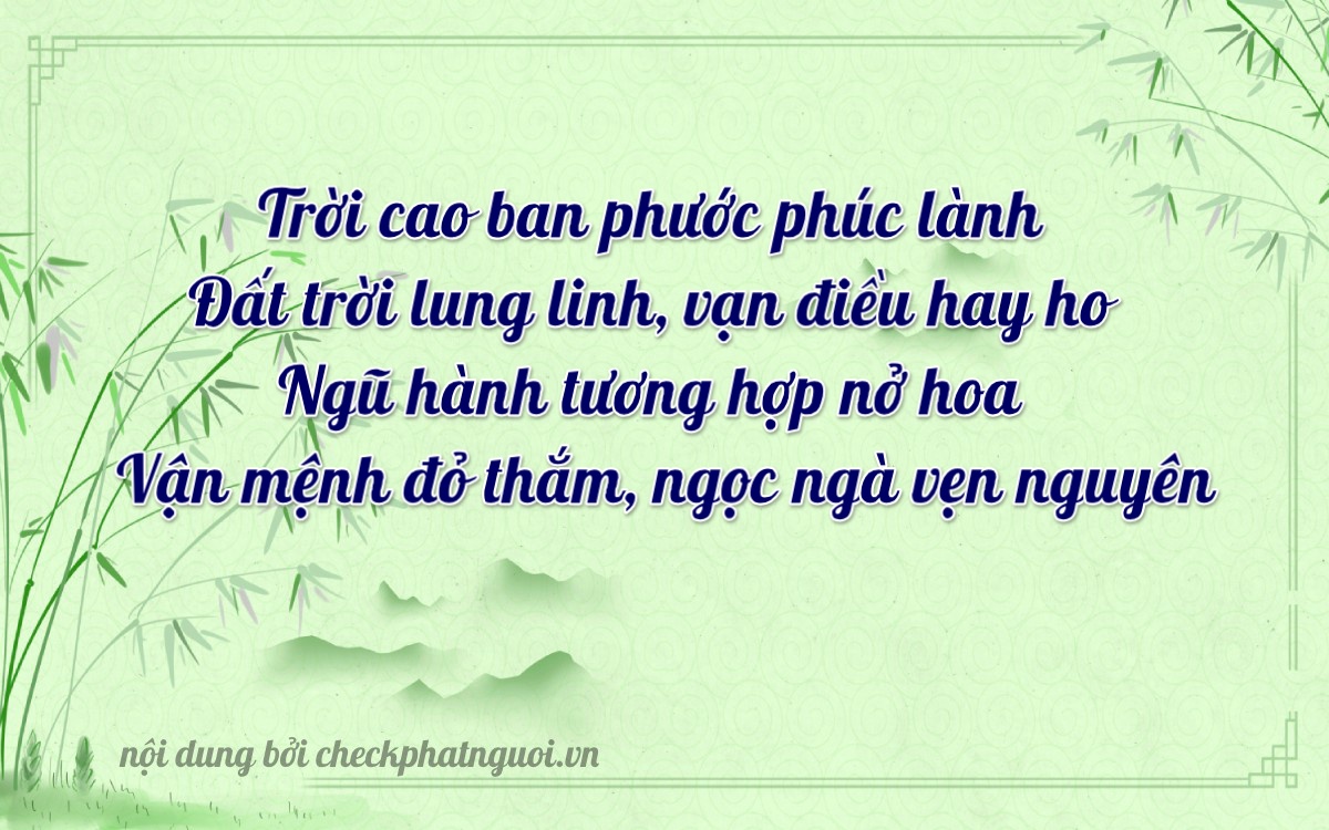 Bài thơ ý nghĩa cho <b>biển số 15A-52037</b> tại website checkphatnguoi.vn