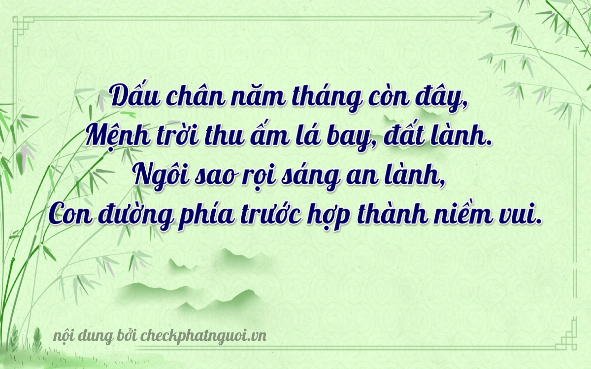Bài thơ ý nghĩa cho <b>biển số 15A-52869</b> tại website checkphatnguoi.vn