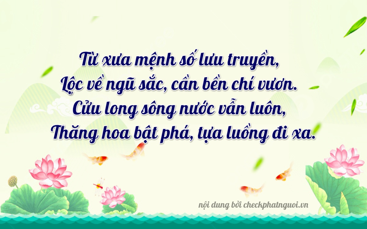 Bài thơ ý nghĩa cho <b>biển số 15A-54269</b> tại website checkphatnguoi.vn