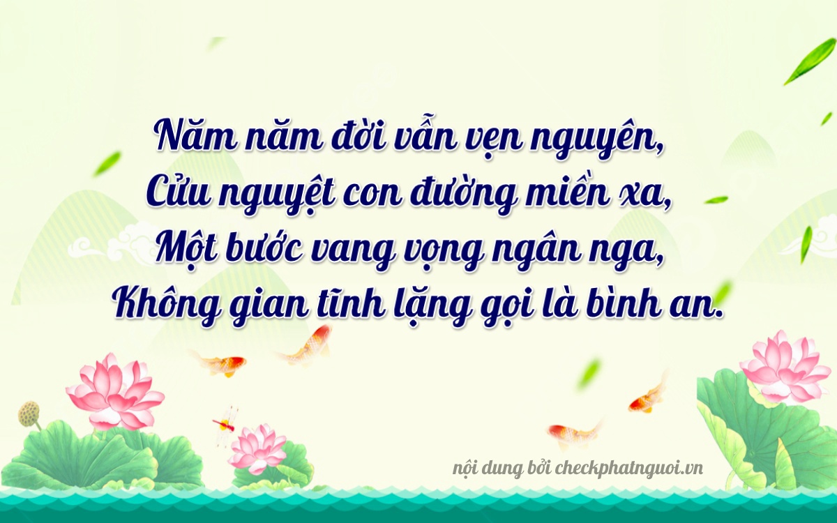 Bài thơ ý nghĩa cho <b>biển số 15A-55910</b> tại website checkphatnguoi.vn