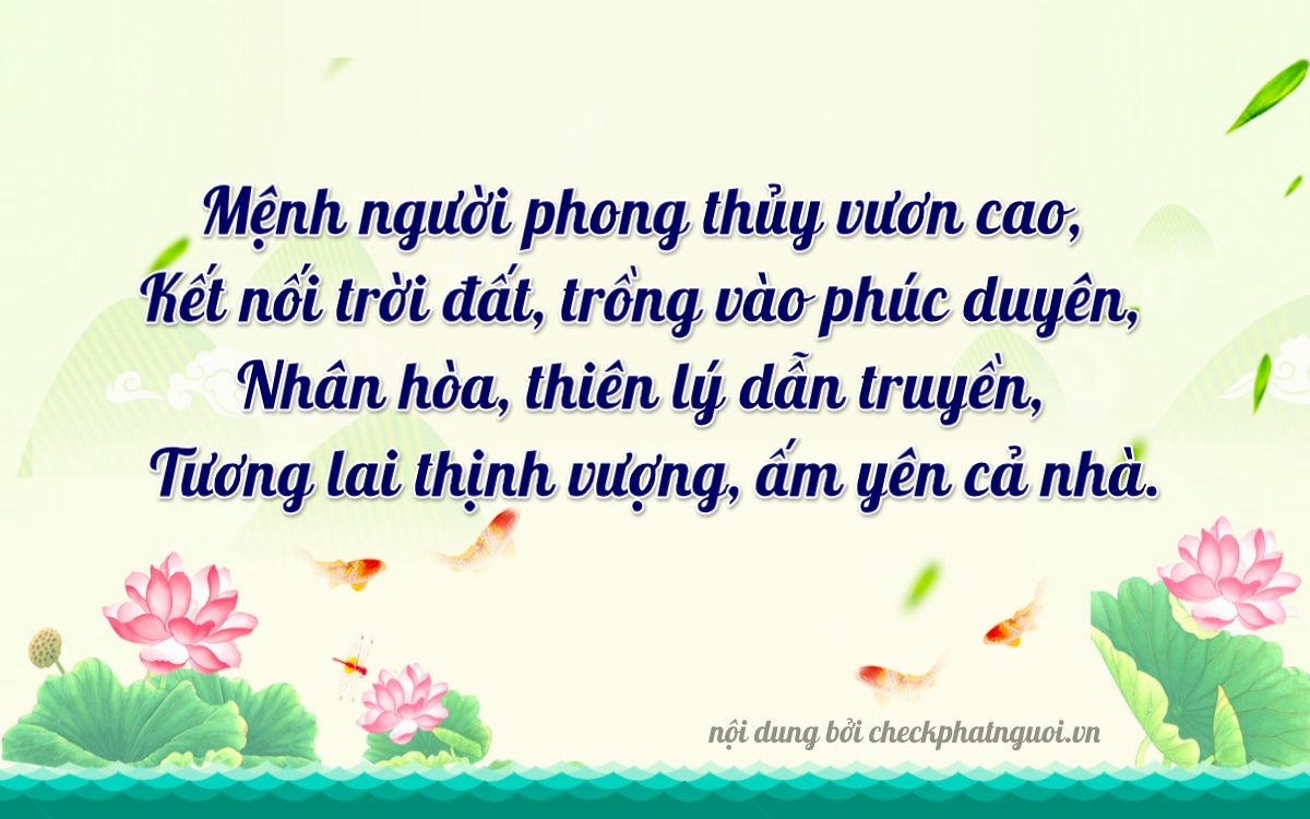 Bài thơ ý nghĩa cho <b>biển số 15A-56143</b> tại website checkphatnguoi.vn