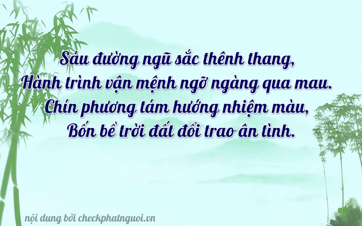 Bài thơ ý nghĩa cho <b>biển số 15A-56968</b> tại website checkphatnguoi.vn