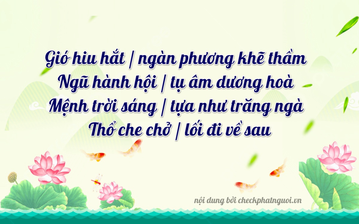 Bài thơ ý nghĩa cho <b>biển số 15A-57630</b> tại website checkphatnguoi.vn