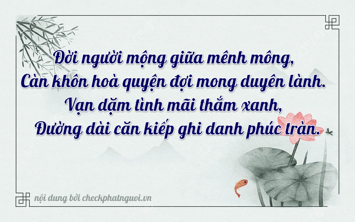 Bài thơ ý nghĩa cho <b>biển số 15A-59878</b> tại website checkphatnguoi.vn