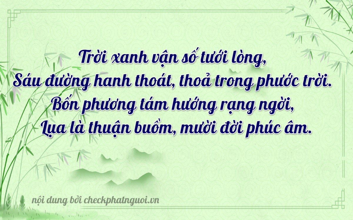 Bài thơ ý nghĩa cho <b>biển số 15A-61644</b> tại website checkphatnguoi.vn