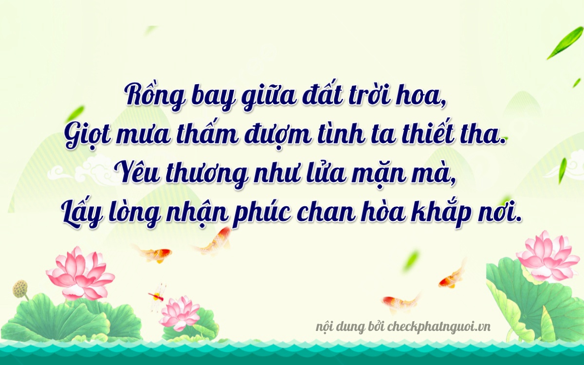 Bài thơ ý nghĩa cho <b>biển số 15A-61833</b> tại website checkphatnguoi.vn