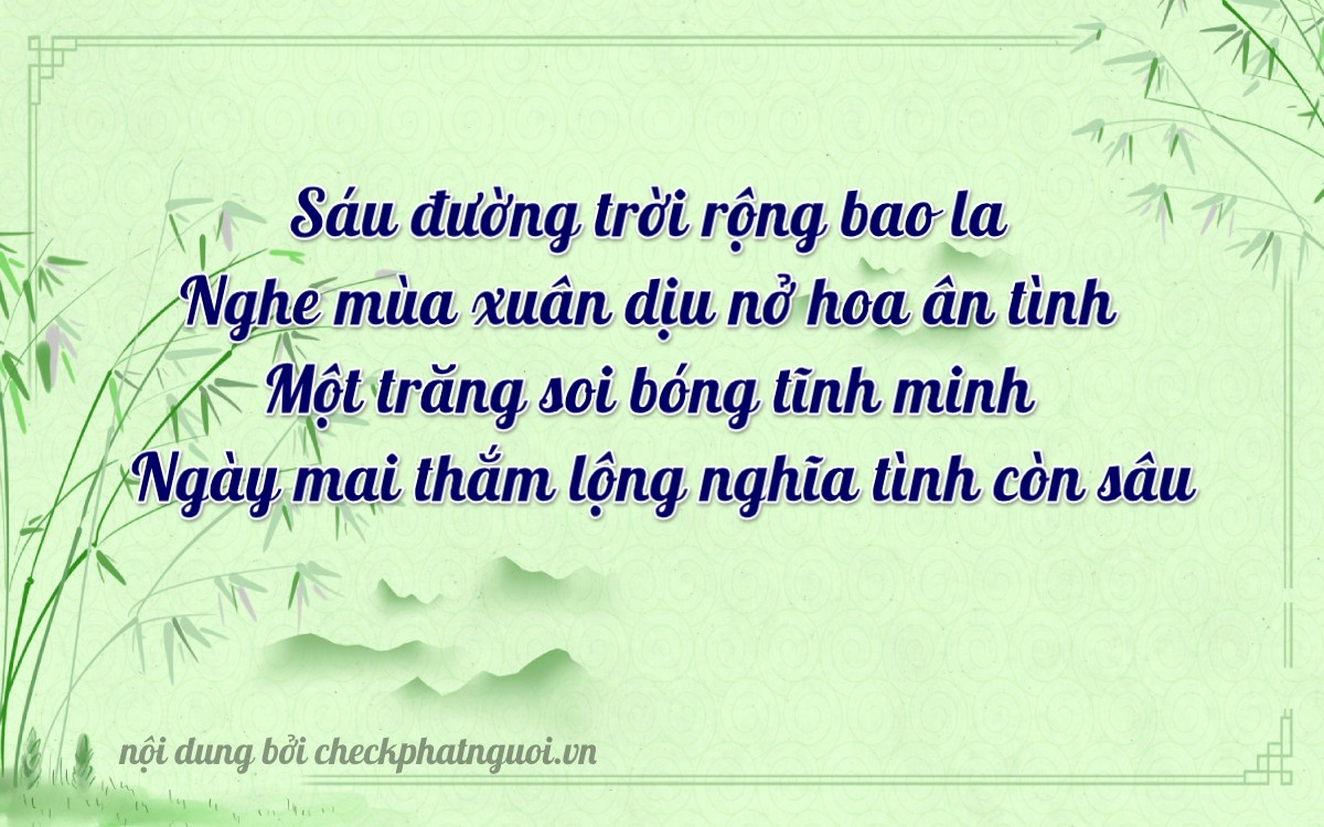 Bài thơ ý nghĩa cho <b>biển số 15A-61860</b> tại website checkphatnguoi.vn