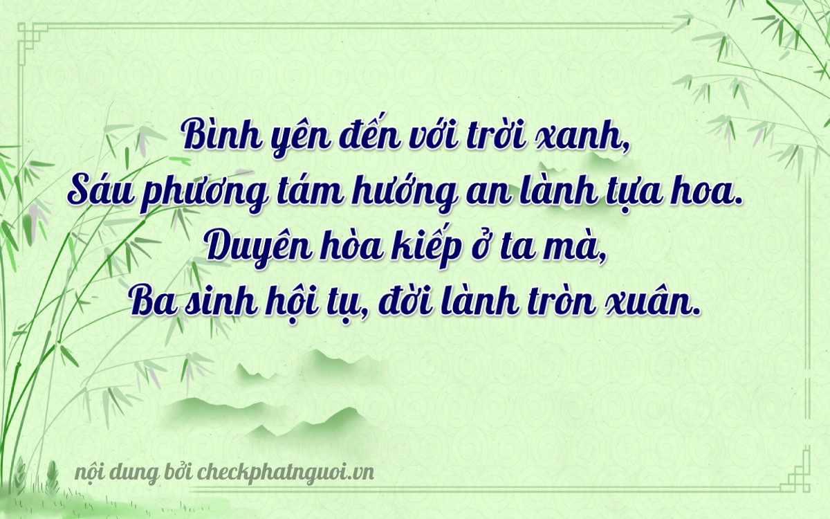 Bài thơ ý nghĩa cho <b>biển số 15A-62383</b> tại website checkphatnguoi.vn