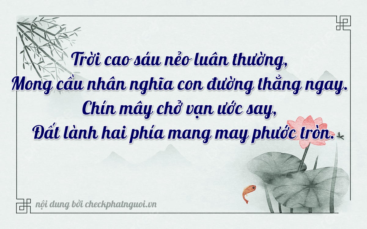 Bài thơ ý nghĩa cho <b>biển số 15A-69621</b> tại website checkphatnguoi.vn