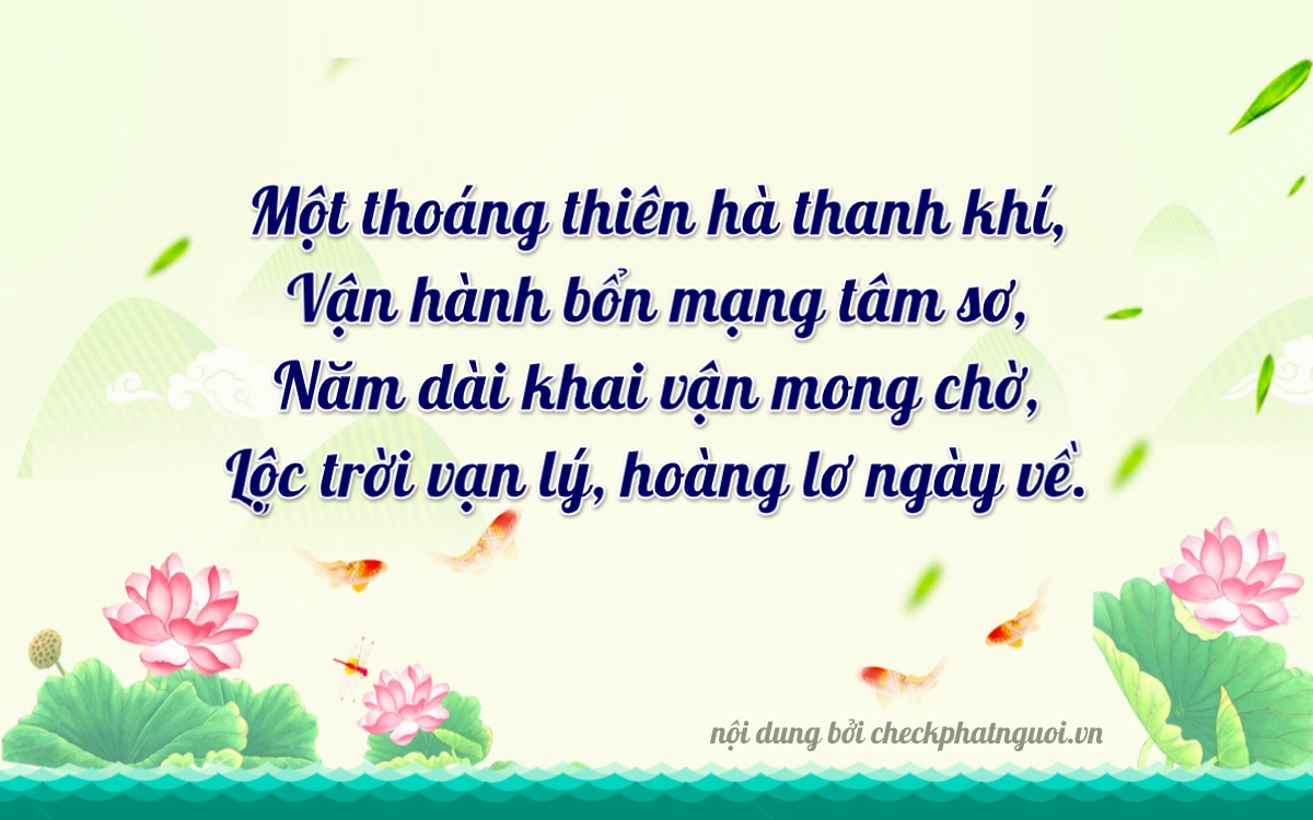 Bài thơ ý nghĩa cho <b>biển số 15A-80156</b> tại website checkphatnguoi.vn