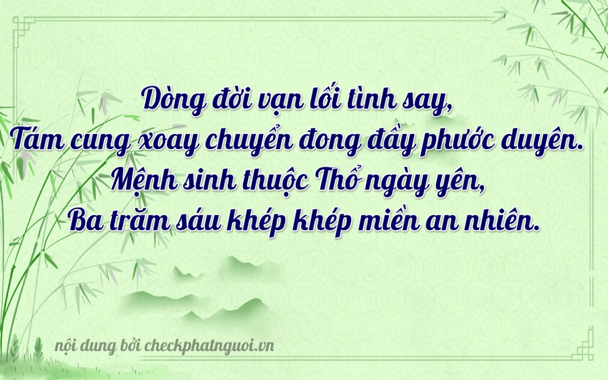 Bài thơ ý nghĩa cho <b>biển số 15A-81637</b> tại website checkphatnguoi.vn