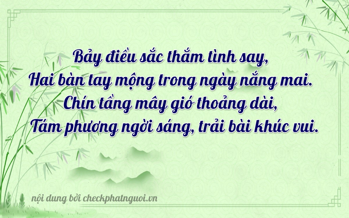 Bài thơ ý nghĩa cho <b>biển số 15A-82789</b> tại website checkphatnguoi.vn