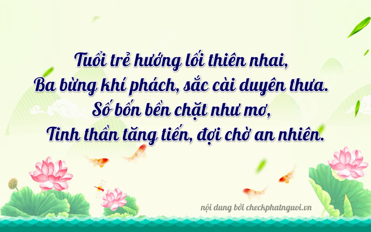 Bài thơ ý nghĩa cho <b>biển số 15A-83324</b> tại website checkphatnguoi.vn