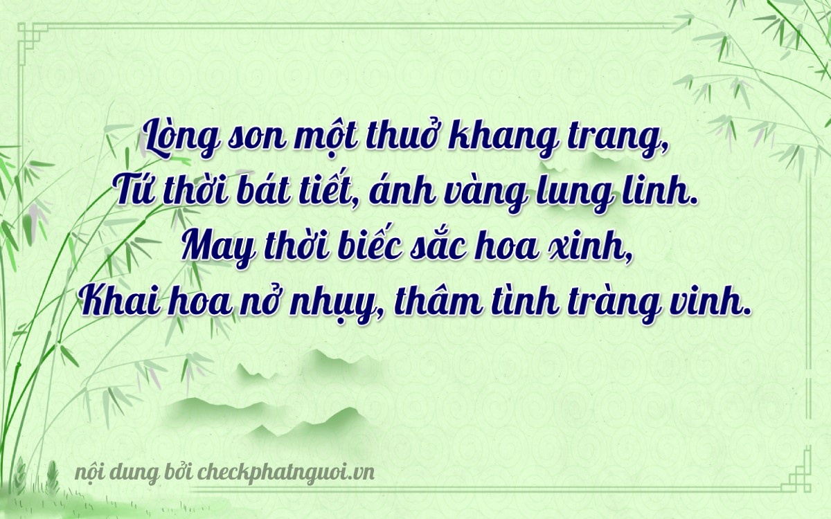 Bài thơ ý nghĩa cho <b>biển số 15A-83340</b> tại website checkphatnguoi.vn