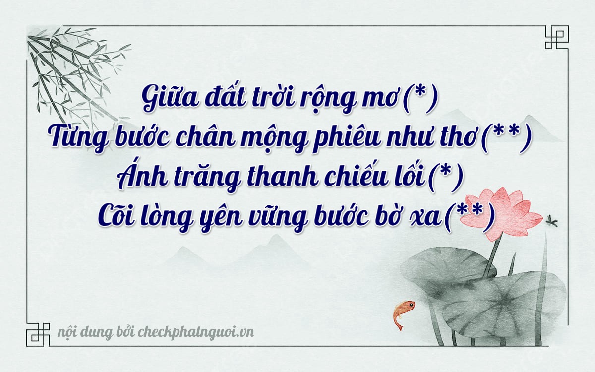 Bài thơ ý nghĩa cho <b>biển số 15A-86010</b> tại website checkphatnguoi.vn