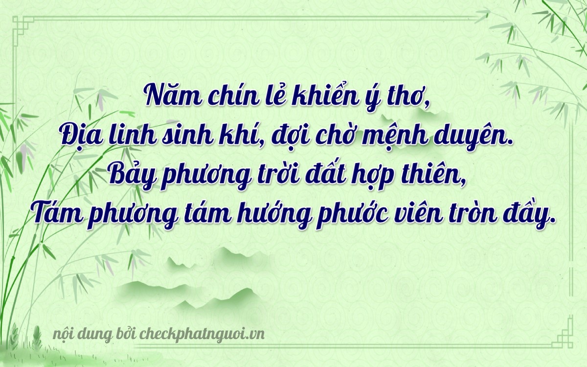 Bài thơ ý nghĩa cho <b>biển số 15A-89786</b> tại website checkphatnguoi.vn
