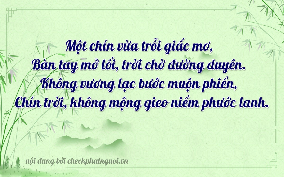 Bài thơ ý nghĩa cho <b>biển số 15A-90019</b> tại website checkphatnguoi.vn