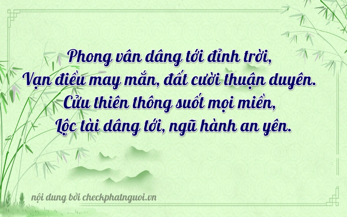 Bài thơ ý nghĩa cho <b>biển số 15A-90232</b> tại website checkphatnguoi.vn
