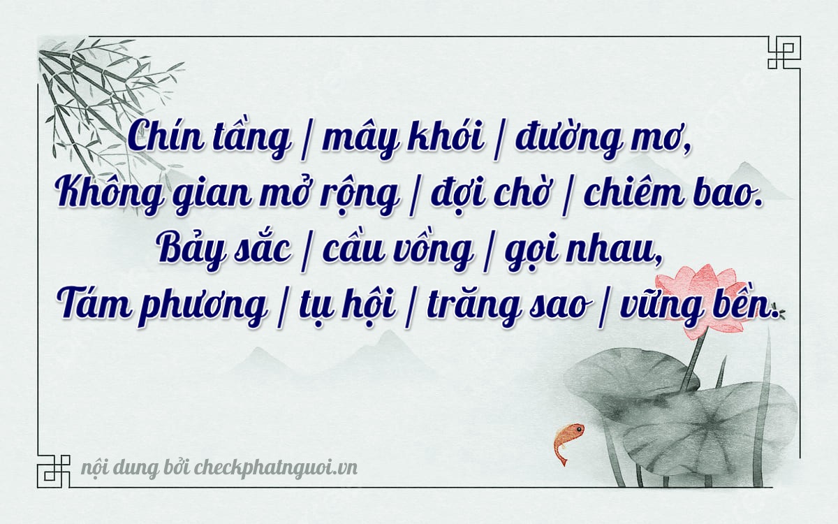 Bài thơ ý nghĩa cho <b>biển số 15A-90784</b> tại website checkphatnguoi.vn