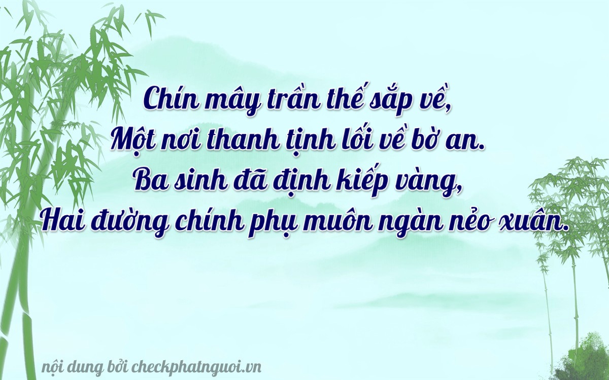 Bài thơ ý nghĩa cho <b>biển số 15A-91325</b> tại website checkphatnguoi.vn