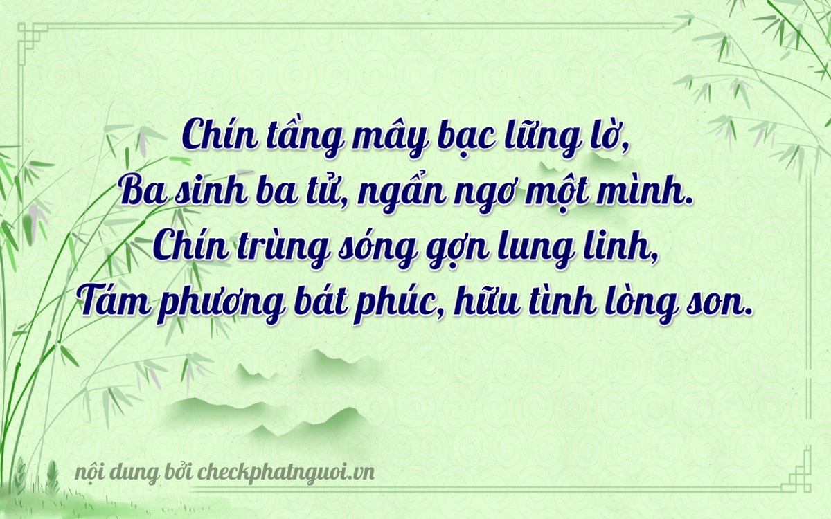 Bài thơ ý nghĩa cho <b>biển số 15A-93983</b> tại website checkphatnguoi.vn