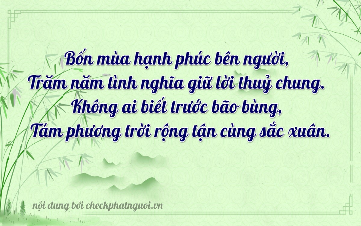 Bài thơ ý nghĩa cho <b>biển số 15A-94008</b> tại website checkphatnguoi.vn