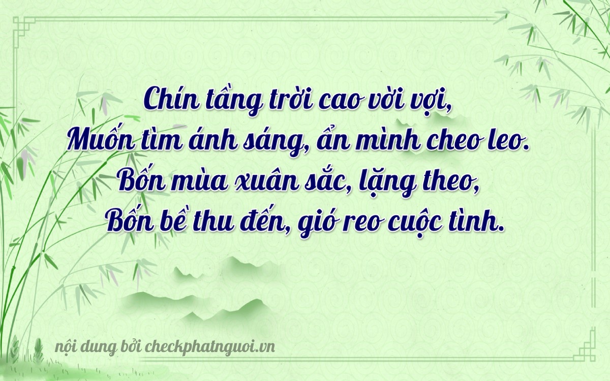 Bài thơ ý nghĩa cho <b>biển số 15A-96444</b> tại website checkphatnguoi.vn