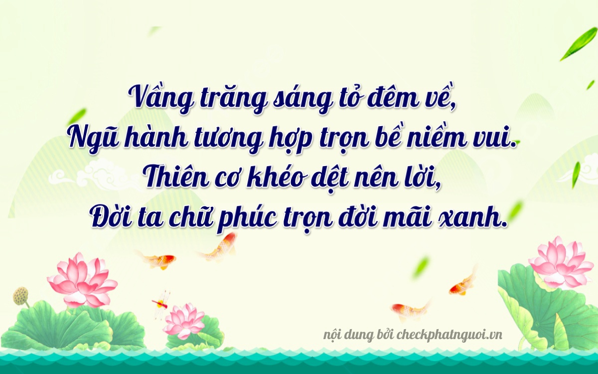 Bài thơ ý nghĩa cho <b>biển số 15A-96568</b> tại website checkphatnguoi.vn