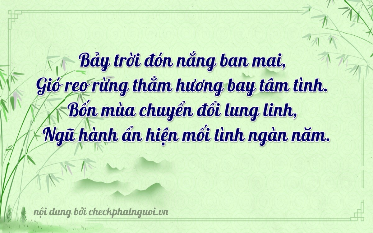 Bài thơ ý nghĩa cho <b>biển số 15A-98748</b> tại website checkphatnguoi.vn