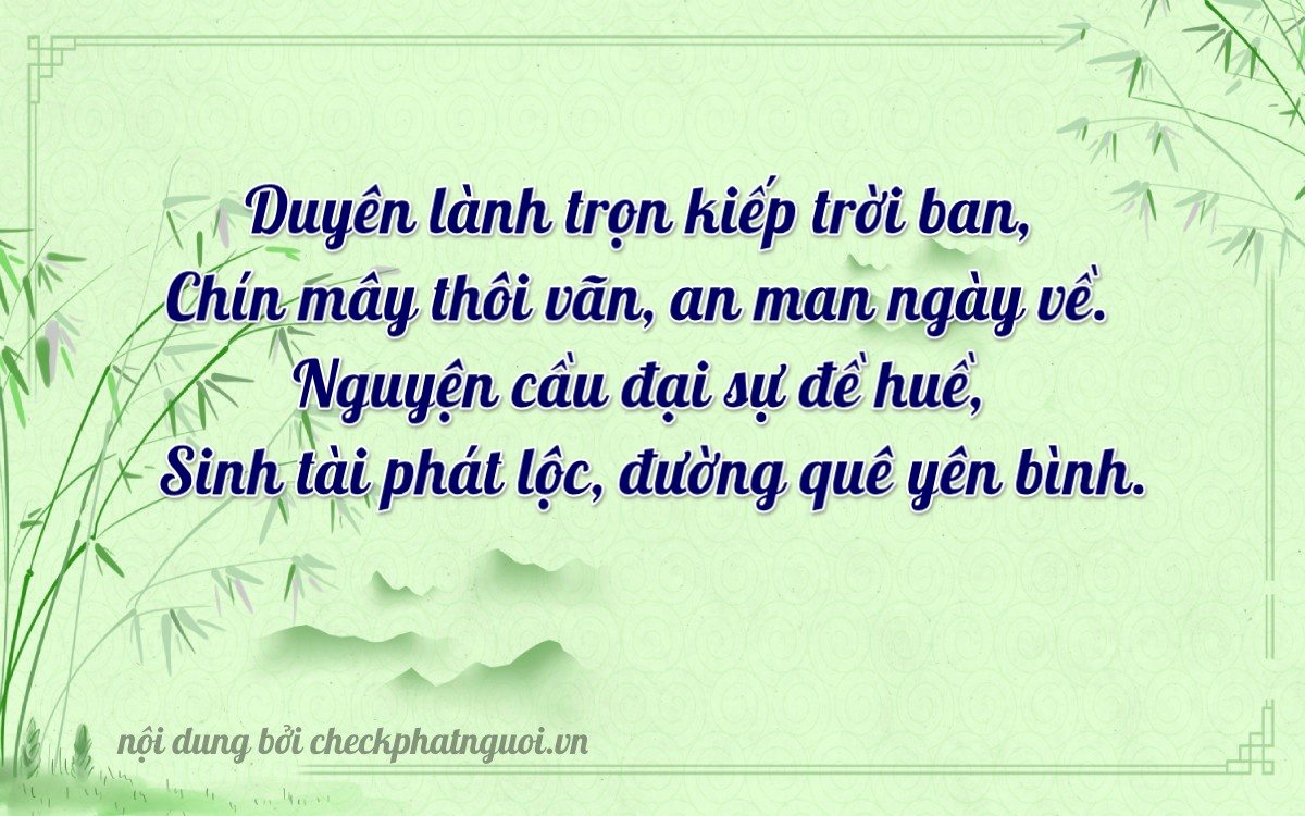 Bài thơ ý nghĩa cho <b>biển số 15AA-21995</b> tại website checkphatnguoi.vn