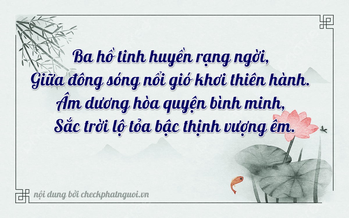 Bài thơ ý nghĩa cho <b>biển số 15AA-30121</b> tại website checkphatnguoi.vn