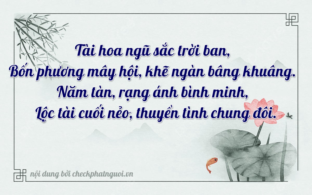Bài thơ ý nghĩa cho <b>biển số 15AA-45645</b> tại website checkphatnguoi.vn