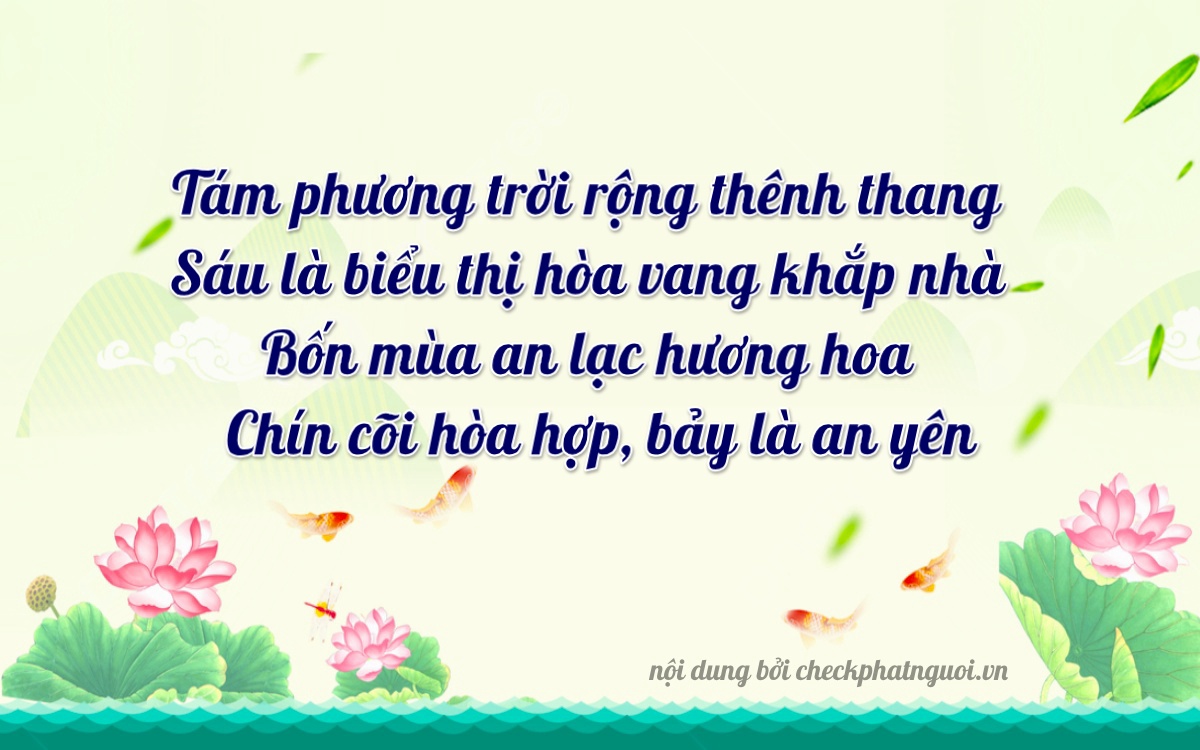 Bài thơ ý nghĩa cho <b>biển số 15AA-86497</b> tại website checkphatnguoi.vn