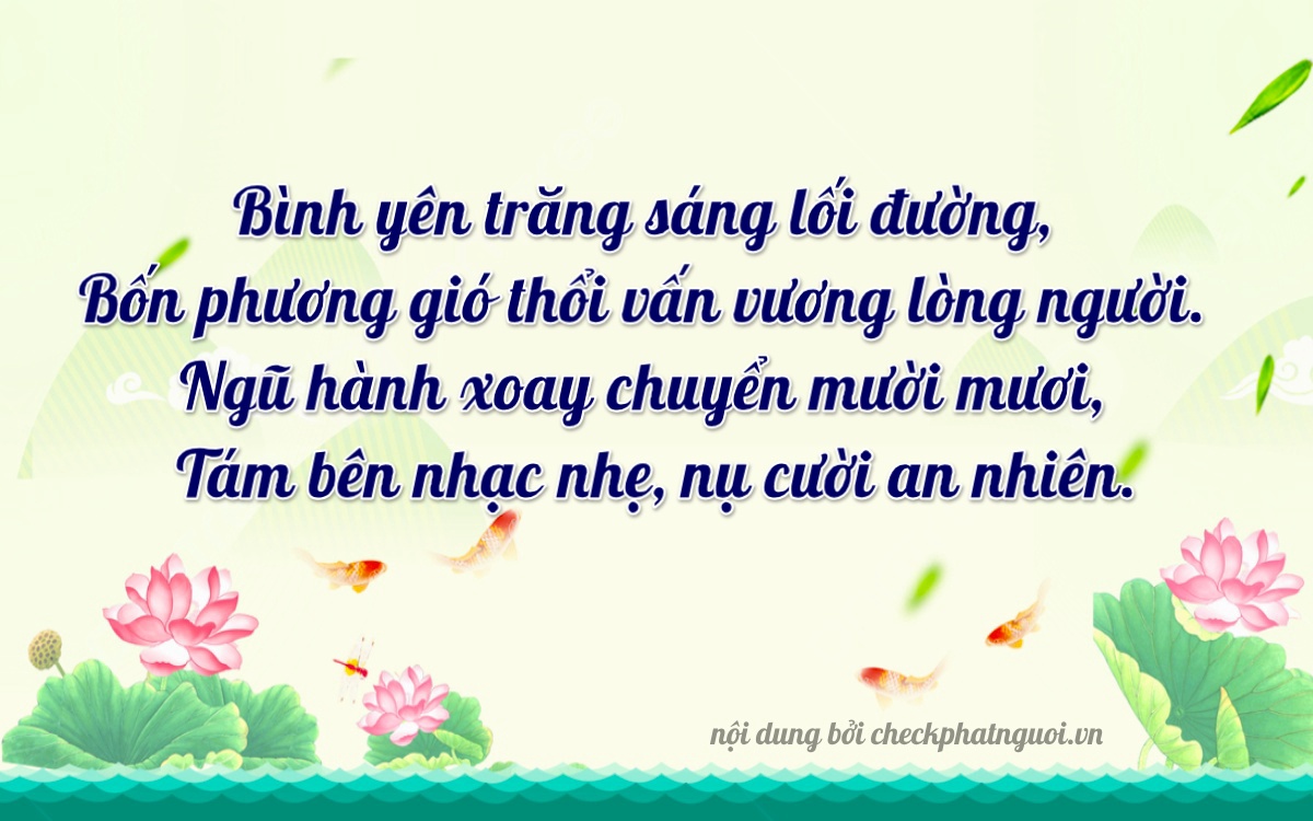 Bài thơ ý nghĩa cho <b>biển số 15AB-03248</b> tại website checkphatnguoi.vn