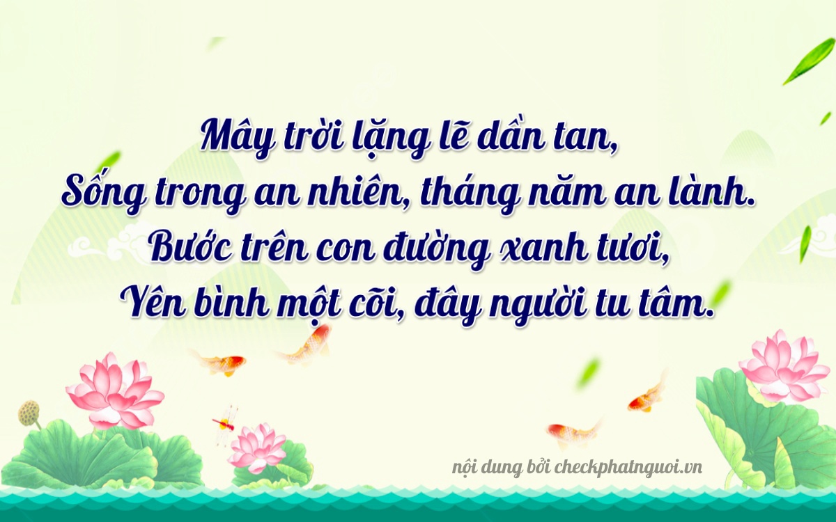 Bài thơ ý nghĩa cho <b>biển số 15AB-05793</b> tại website checkphatnguoi.vn