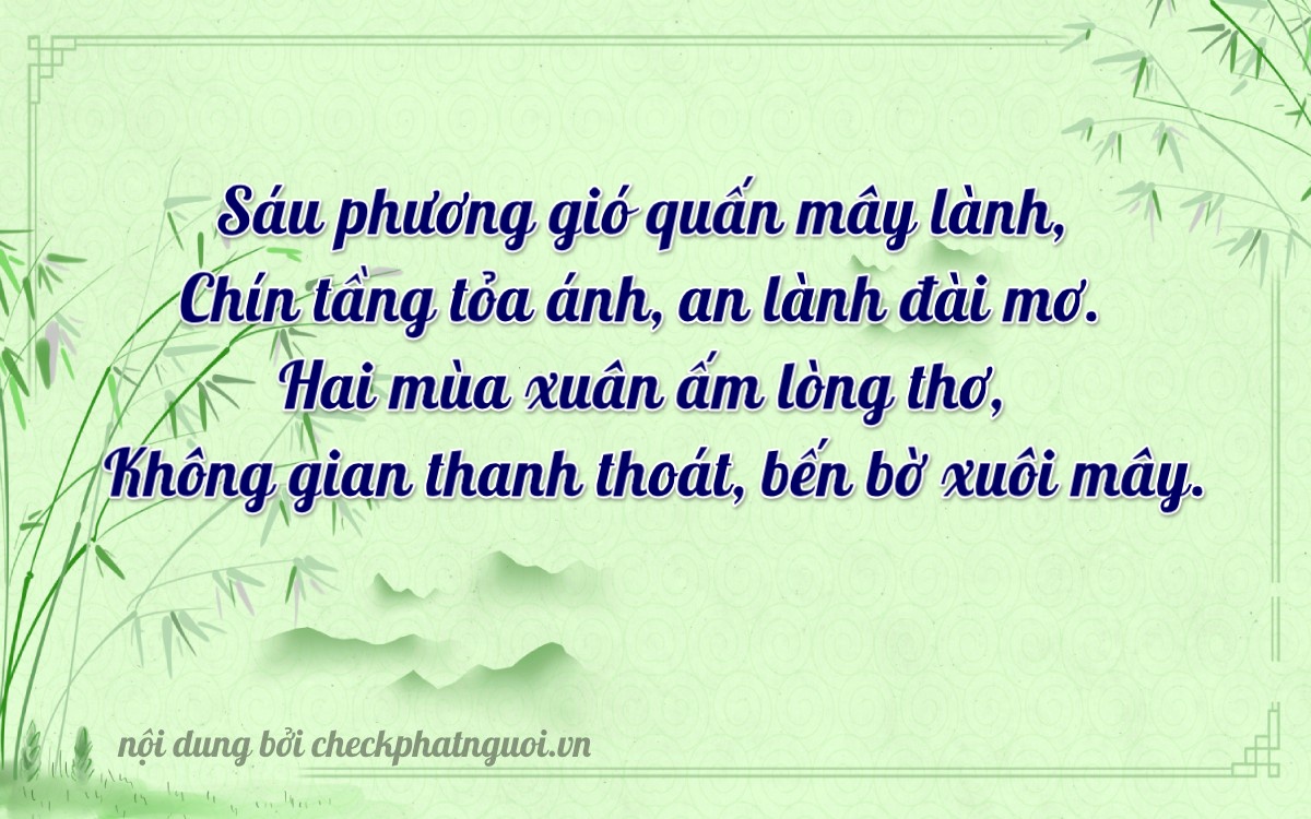 Bài thơ ý nghĩa cho <b>biển số 15AB-09620</b> tại website checkphatnguoi.vn