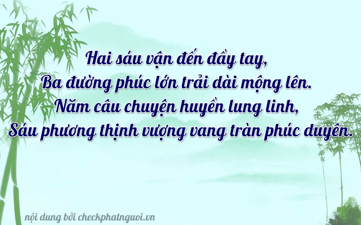 Bài thơ ý nghĩa cho <b>biển số 15AC-26356</b> tại website checkphatnguoi.vn