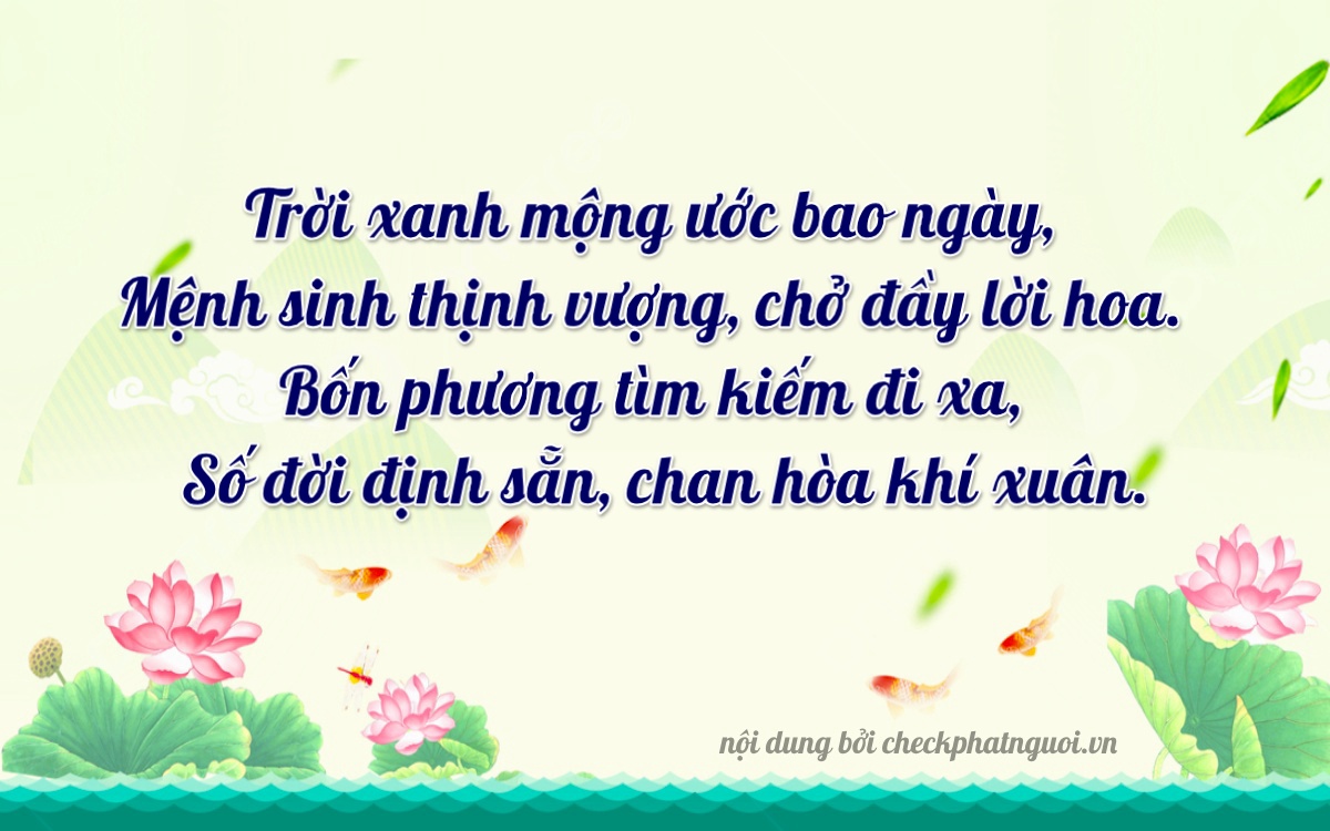 Bài thơ ý nghĩa cho <b>biển số 15AE-07664</b> tại website checkphatnguoi.vn