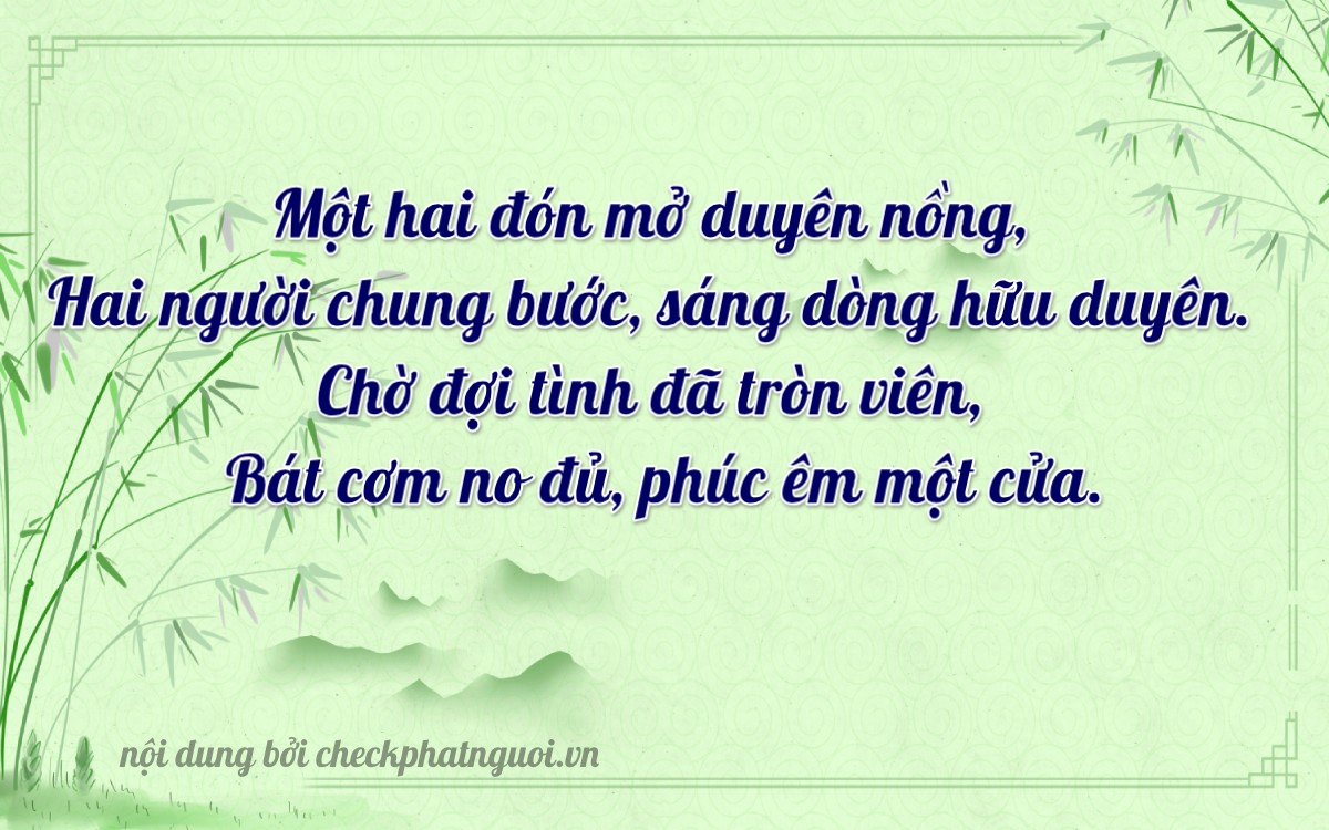 Bài thơ ý nghĩa cho <b>biển số 15AF-12228</b> tại website checkphatnguoi.vn