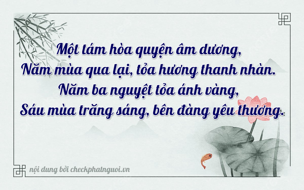 Bài thơ ý nghĩa cho <b>biển số 15AF-18536</b> tại website checkphatnguoi.vn