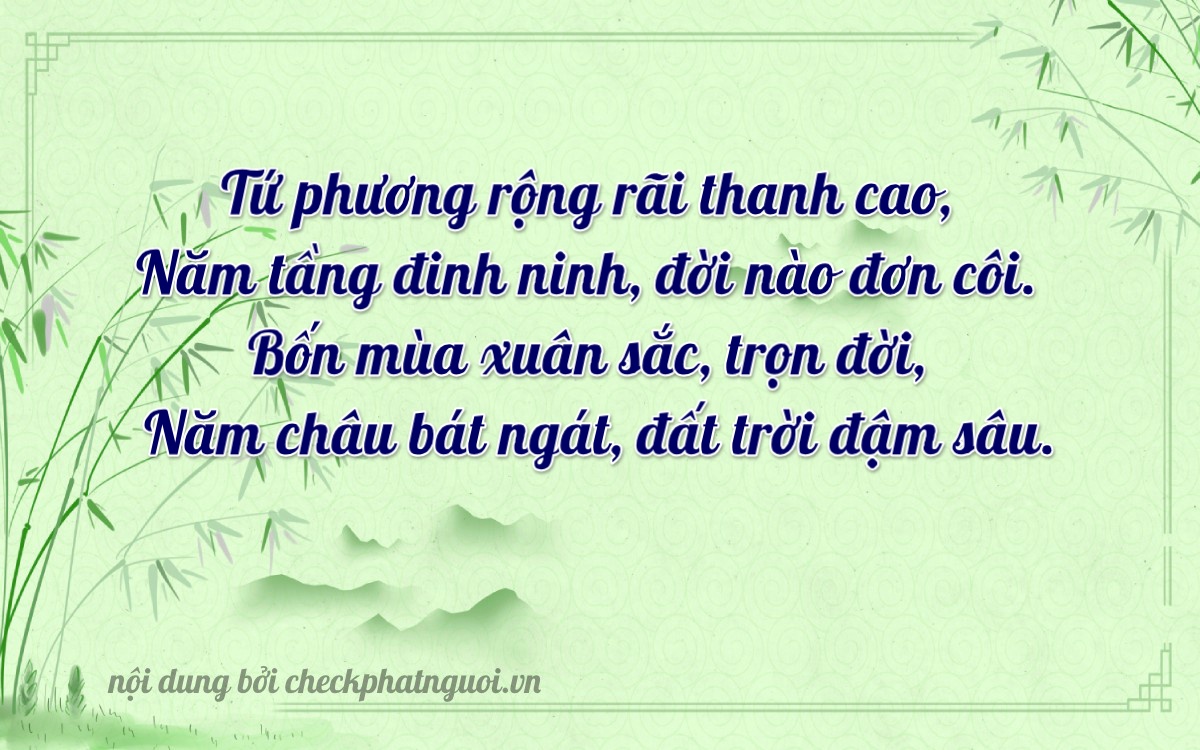 Bài thơ ý nghĩa cho <b>biển số 15AG-00455</b> tại website checkphatnguoi.vn
